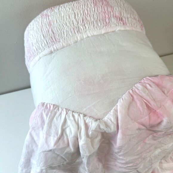 Pottery Barn LoveShackFancy Smocked Ruffled Summer Dream Tie Dye Standard Shams - Picture 5 of 10